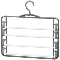 B&M Swivel Hook Trouser Hangers 2pk -B&M 320026 2 pack Trouser Hanger 2