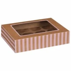 Betty Winters Large Cupcake Boxes 2pk 7 Betty Winters Large Cupcake Boxes 2pk -B&M 320784 4pk cupcake boxes holds 12 pink 2