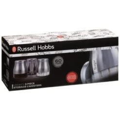 Russell Hobbs Legacy Tea - Coffee - Sugar Set 3pc -B&M 324968 russell hobbs tea coffee sugar silver