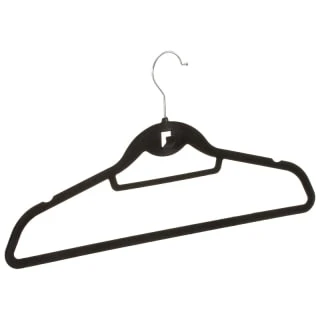 B&M Pure Velvet Hangers 8pk - Black 2 B&M Pure Velvet Hangers 8pk - Black - Image 2