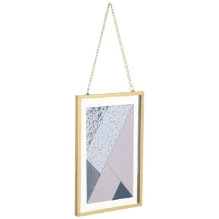 B&M Gold Hanging Picture Frame 4 X 6" 2 B&M Gold Hanging Picture Frame 4 X 6" - Image 2