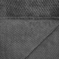 Simply Everyday Waffle Throw - Charcoal -B&M 348798 simply waffle throw charcoal 2
