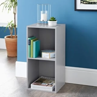 Lokken 2 Cube Shelving Unit - Grey 1 Lokken 2 Cube Shelving Unit - Grey