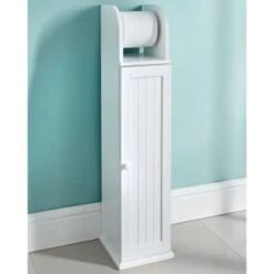 Maine Toilet Roll Holder - White 5 Maine Toilet Roll Holder - White -B&M 355068 maine paper holder