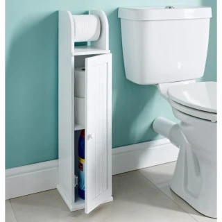 Maine Toilet Roll Holder - White 1 Maine Toilet Roll Holder - White