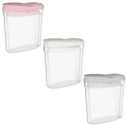 B&M Cereal Storage Container Set 2pk - White -B&M 368613 368614 368615 cereal storage set 2 pk main