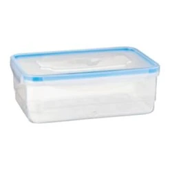 B&M Clip Top Food Containers 4pk - Blue -B&M 369681 4pk clip top food containers blue 3