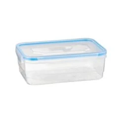 B&M Clip Top Food Containers 4pk - Blue -B&M 369681 4pk clip top food containers blue 4