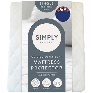 Simply Anti-Bacterial Quilted Mattress Protector - Single 1 Simply Anti-Bacterial Quilted Mattress Protector - Single