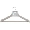 B&M Matte Grey Wooden Hangers 4pk