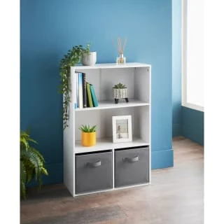 Lokken Bookcase - White 1 Lokken Bookcase - White