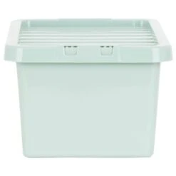 B&M Storage Box With Lid 11L - Sage -B&M 377036 11l storage box sage 2