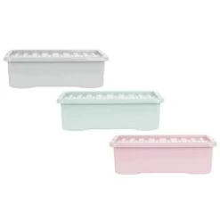 B&M Under Bed Storage Box 32L - Dusty Pink -B&M 377037 377038 377040 under bed storage box 32l group 1