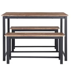 B&M Coberg Bench Dining Set 3pc -B&M 377371 coberg 3 piece dining set 2