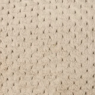 B&M Waffle Faux Fur Cushion - Natural 2 B&M Waffle Faux Fur Cushion - Natural - Image 2