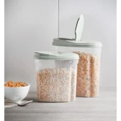 B&M Cereal Storage Container Set 2pk - Sage 13 B&M Cereal Storage Container Set 2pk - Sage -B&M 380752 cereal storage set 2 peice sage 6