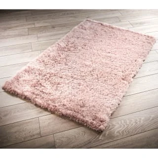 B&M Shimmer Metallic Rug 60 X 110cm - Blush 1 B&M Shimmer Metallic Rug 60 X 110cm - Blush