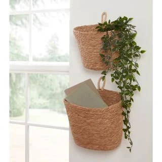 B&M Emporio Wicker Basket 2pk - Natural 1 B&M Emporio Wicker Basket 2pk - Natural