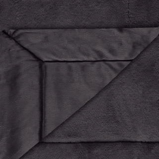 Heritage Collection Aspen Faux Fur Throw - Charcoal 3 Heritage Collection Aspen Faux Fur Throw - Charcoal - Image 3