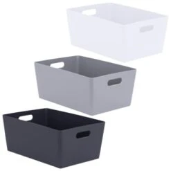 Soho Storage Tub 15 X 35 X 26cm - Graphite -B&M 384310 soho size g box 15x35x26cm group 2