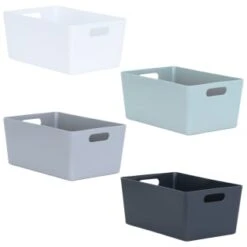 Soho Storage Tub 11 X 25.5 X 17cm - Graphite 5 Soho Storage Tub 11 X 25.5 X 17cm - Graphite -B&M 384323 soho size e box 11x25 5x17cm group 1