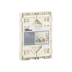 Mini Stacking Fold Flat Crate 22.2 X 15 X 8.7cm - Cream -B&M 384981 home essebtials mini stacking fold flat crate cream