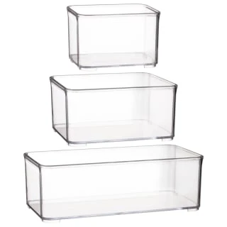 Clear Nestable Storage Tub - Medium 2 Clear Nestable Storage Tub - Medium - Image 2