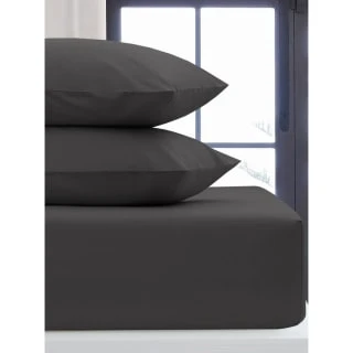 Silentnight Charcoal Pillowcase Pair 1 Silentnight Charcoal Pillowcase Pair