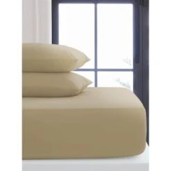 Silentnight Oatmeal Double Fitted Sheet