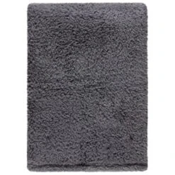 Simply Everyday Teddy Rolled Throw - Grey -B&M 388688 simply teddy rolled throw grey 4