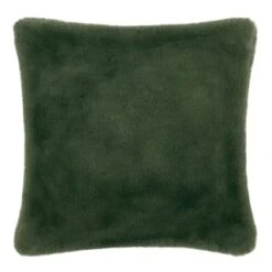 B&M Aspen Faux Fur Cushion - Green