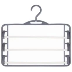 B&M Swivel Hook Trouser Hangers 2pk -B&M 389260 home organisation co 2pk trouser hangers 3