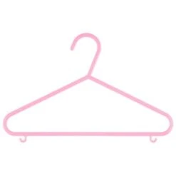 B&M Children's Hangers 10pk - Pastel -B&M 389289 home organisation co 10pk childrens hangers girl 7
