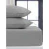 Simply Everyday Silver Double Fitted Sheet