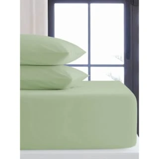 Simply Everyday Sage Double Fitted Sheet 1 Simply Everyday Sage Double Fitted Sheet