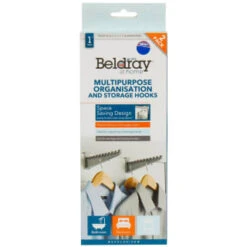 Beldray Multi-Purpose Organisation Hooks 2pk -B&M 392146 beldray 2 pack multipurpose organisation and storage hooks 5