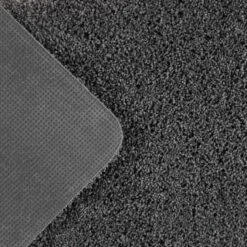 B&M Buddy Plain Shaggy Grey Runner Doormat -B&M 392183 buddy plain shaggy runner 50 x 150cm grey 2