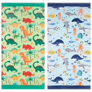 B&M Children's Beach Towel - Green Dinosaur 5 B&M Children's Beach Towel - Green Dinosaur - Image 5