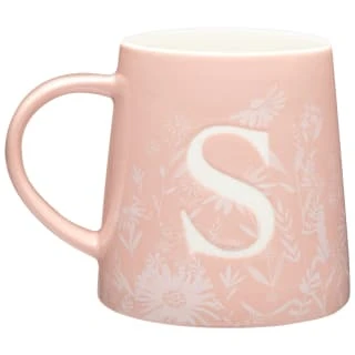 B&M Floral Alphabet Mug (Assorted) 1 B&M Floral Alphabet Mug (Assorted)