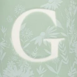 B&M Floral Alphabet Mug (Assorted) -B&M 394402 floral alphapet mug green g 2