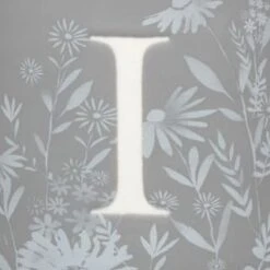 B&M Floral Alphabet Mug (Assorted) -B&M 394402 floral alphapet mug grey i 2