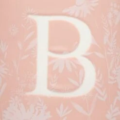 B&M Floral Alphabet Mug (Assorted) -B&M 394402 floral alphapet mug pink b 2