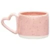 B&M Heart Handle Speckled Mug