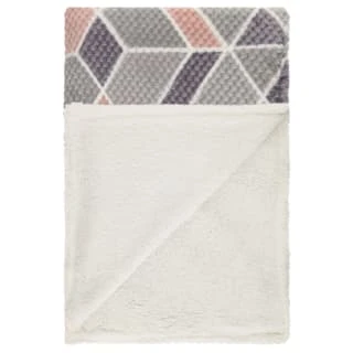 Simply Geo Blush Waffle Throw 2 Simply Geo Blush Waffle Throw - Image 2