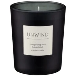 B&M 17 B&M Unwind Scented Candle - Ylang Ylang & Rose & Patchouli