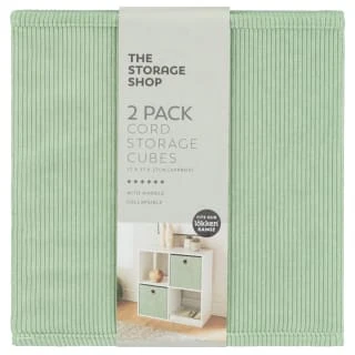 Lokken Cord Storage Cubes 2pk - Sage 2 Lokken Cord Storage Cubes 2pk - Sage - Image 2