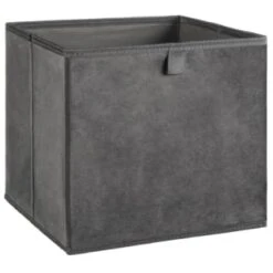 Lokken Velvet Storage Cubes 2pk - Grey