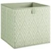 Lokken Printed Storage Cubes 2pk - Sage Diamond