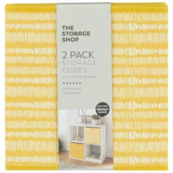 Lokken Mark Making Storage Cubes 2pk - Ochre 7 Lokken Mark Making Storage Cubes 2pk - Ochre -B&M 395847 2pk lokken ochre storage cubes mark making 2