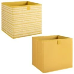 Lokken Mark Making Storage Cubes 2pk - Ochre 8 Lokken Mark Making Storage Cubes 2pk - Ochre -B&M 395847 2pk lokken ochre storage cubes mark making 3